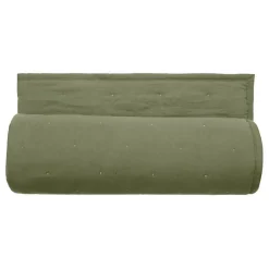 Vent Du Sud Couvre lit matelassé microfibre lavée "Céleste" toutes dimensions - Céleste Sauge - 240 x 260 cm pour lit "King Size"
