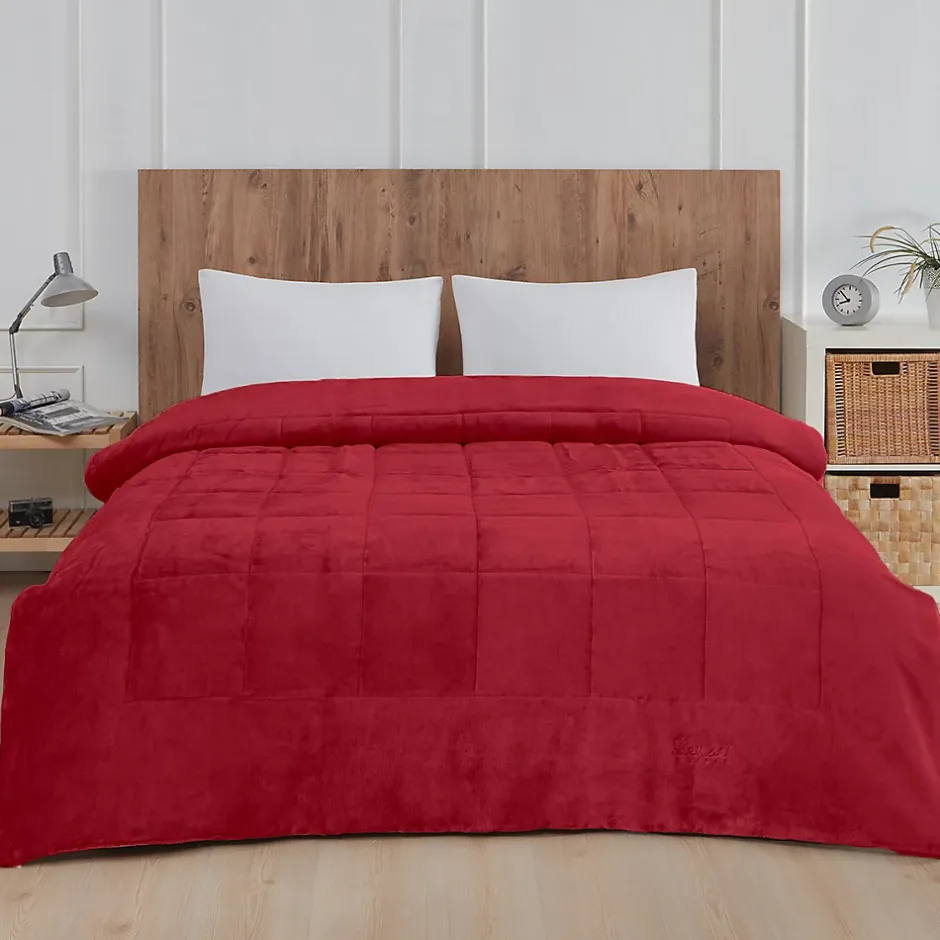 Sensei Maison Couvre lit matelassé "tout doux" épais et chaud Cardinal 260x240 cm NISEKO Best