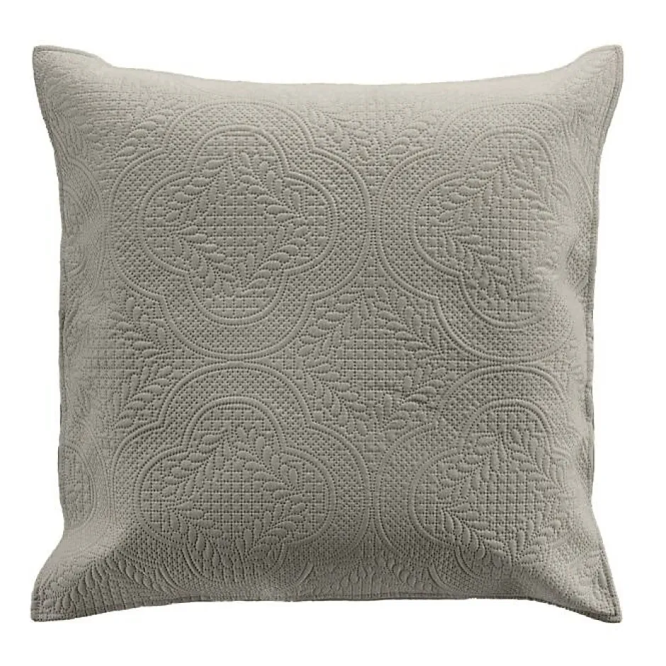 Douceur D'Intérieur Couvre lit 2p mat.+2 hc 60x60 220 x 240 cm microfibre unie romane Gris