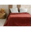 Linder Couvre lit velours gaufré - 180x240cm - Terre cuite