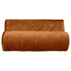 Vent Du Sud Couvre lit velours matelassé surpiqué "Gipsy" toutes dimensions - Gipsy Camel - 220 x 240 cm pour lit 2 places