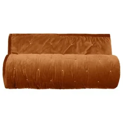 Vent Du Sud Couvre lit velours matelassé surpiqué "Gipsy" toutes dimensions - Gipsy Camel - 220 x 240 cm pour lit 2 places