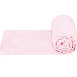 Springos Couvre-lit - - zigzag - 200x220 cm - rose clair - extra soft Hot