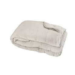 Couvre-Lit en microfibre matelassée (180x240 cm - Beige)