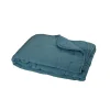 Couvre-Lit en microfibre matelassée (240x220 cm - Bleu)