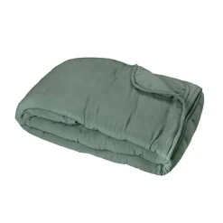 Couvre-Lit en microfibre matelassée (150x200 cm - Vert tilleul) Discount