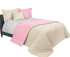Tutumi COUVRE-LIT INEZ 220X240 BEIGE PINK