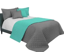 Tutumi COUVRE-LIT INEZ 220X240 GREY MINT