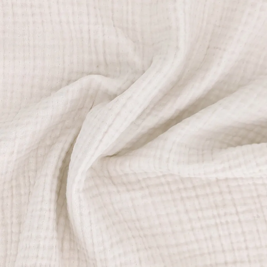 Linnea Couvre-lit 260x240 cm coton collection PAROS beige ficelle