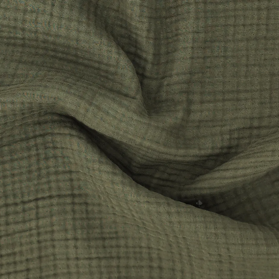 Linnea Couvre-lit 150x200 cm coton collection PAROS vert mousse