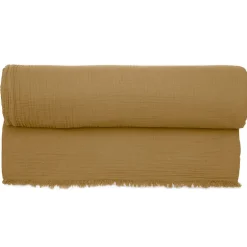 Linnea Couvre-lit 260x240 cm coton collection PAROS marron houblon