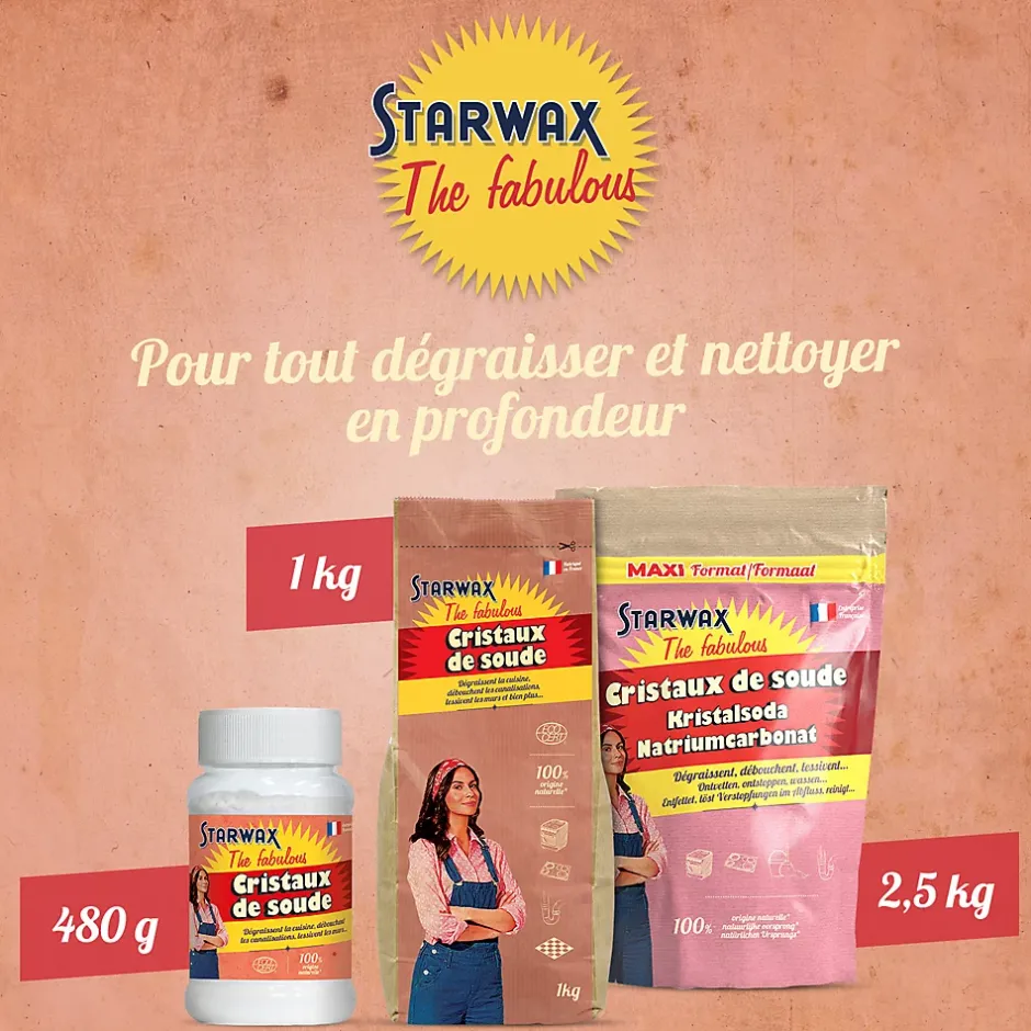 Starwax Fabulous Cristaux de soude 2,5kg Sale