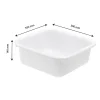 Gilac Cuvette alimentaire carrée emboitable 12 L - blanc Online