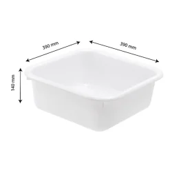 Gilac Cuvette alimentaire carrée emboitable 12 L - blanc Online