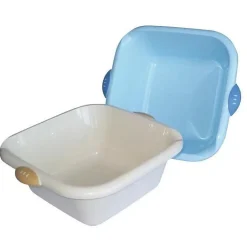 Laguelle Cuvette carrée bimatière - 8 L - blanc