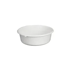 Aluminium Et Plastique Cuvette ronde - D: 32 cm - H 11 cm - 5 L - gris moucheté