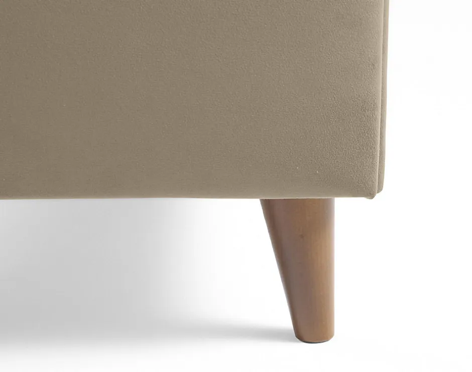 Best Mobilier Dali - cadre de lit - 140x190 - en velours -