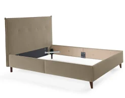 Best Mobilier Dali - cadre de lit - 160x200 - en velours -
