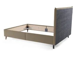 Best Mobilier Dali - cadre de lit - 160x200 - en velours -