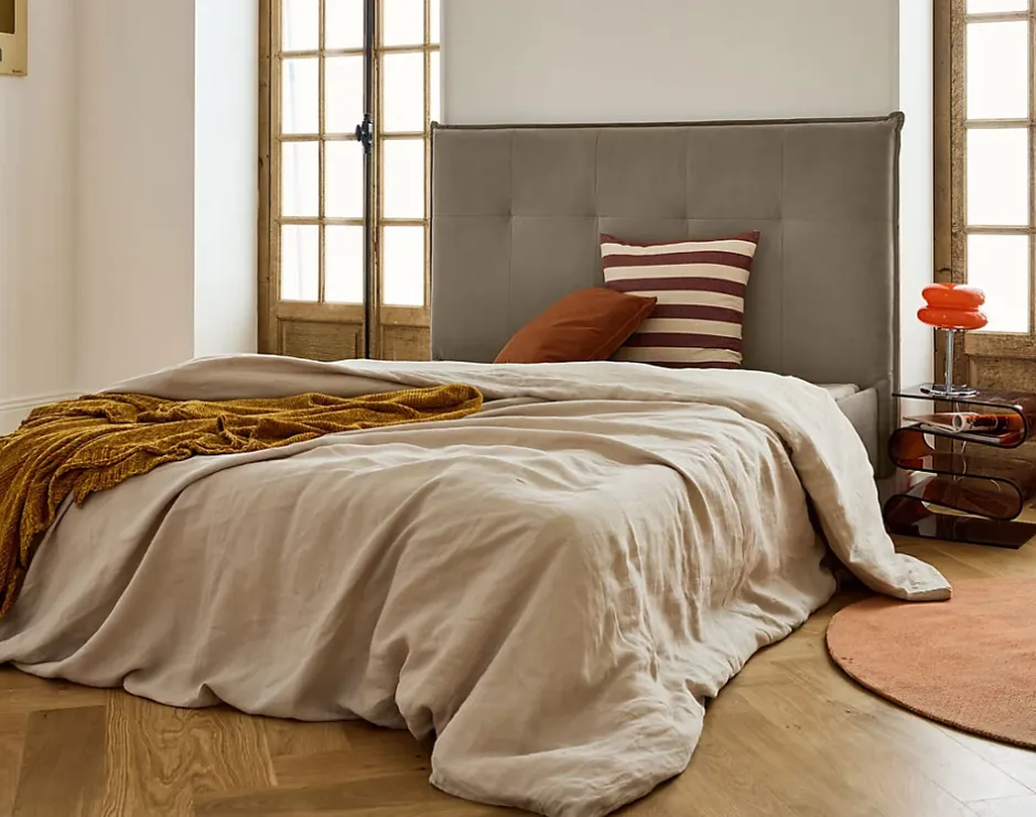Best Mobilier Dali - cadre de lit - 160x200 - en velours -