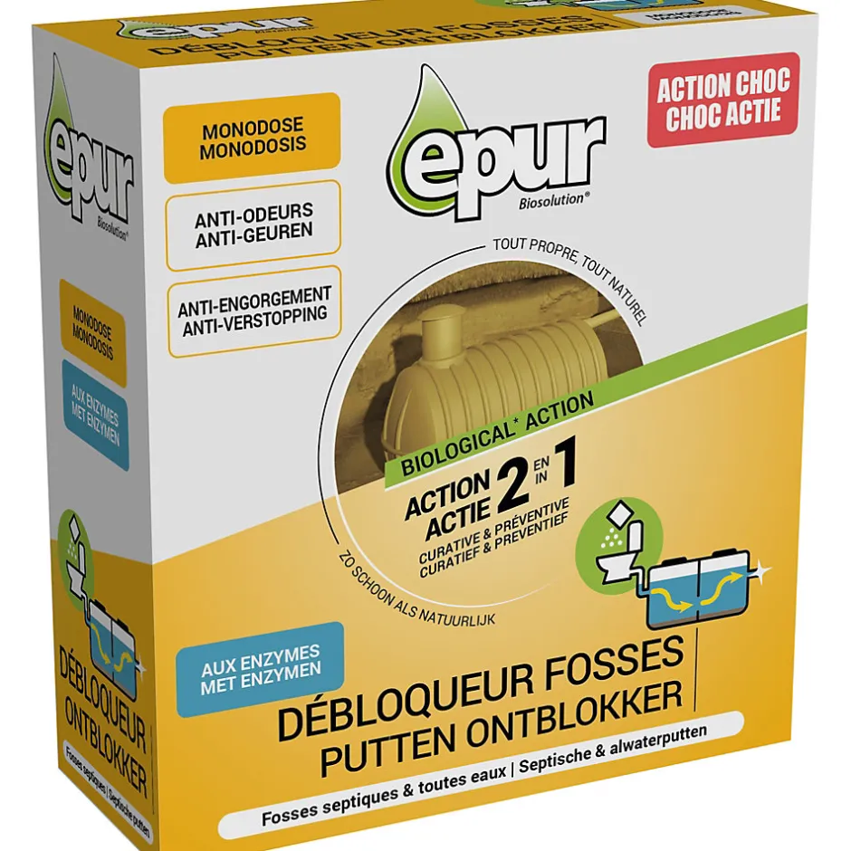 Epur Débloqueur/réactivateur spécial fosses septiques 500g
