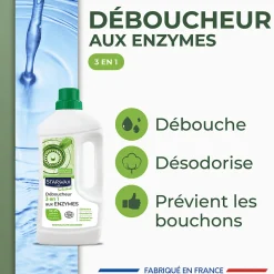 Starwax Déboucheur 3 en 1 aux enzymes SoluVert 1L