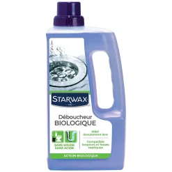 Starwax Déboucheur biologique 1L sans acide sans soude Hot