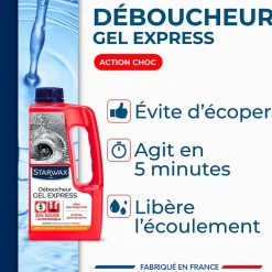 Starwax Déboucheur express canalisations 1L New