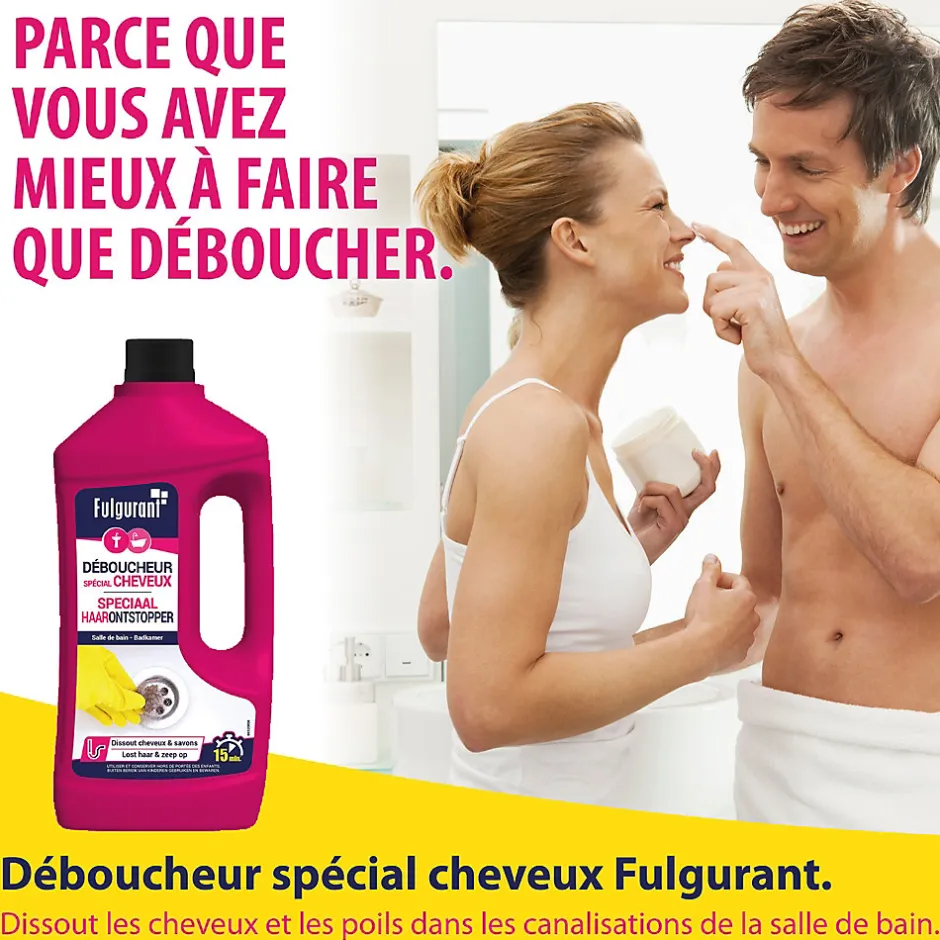 Déboucheur spécial cheveux Fulgurant 800ml