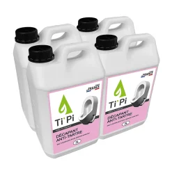 Ti'Pi Décapant antitartre pour urinoir sans eau 4x3L (recharge) - Rapide et puissant
