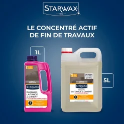 Starwax Décapant laitance de ciment carrelages 5L Sale