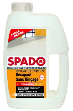 Spado Décapant sans rinçage sols carrelés et vinyle pvc 1L