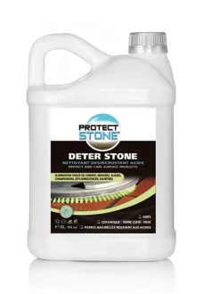 Protect stone Décapant Voile de Ciment et mousse Nettoyant puissant pour Pierre Naturelle, Marbre, Carrelage, Béton Int/Ext 5L (100m²) Sale