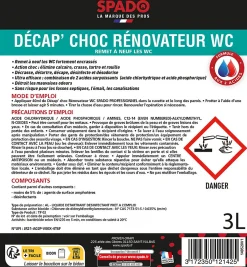 Spado Décap'choc rénovateur pour WC 3L