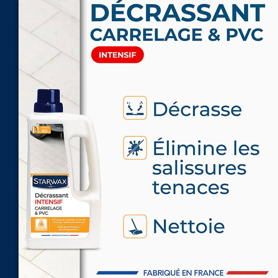 Starwax Décrassant intensif sols carrelés 1L
