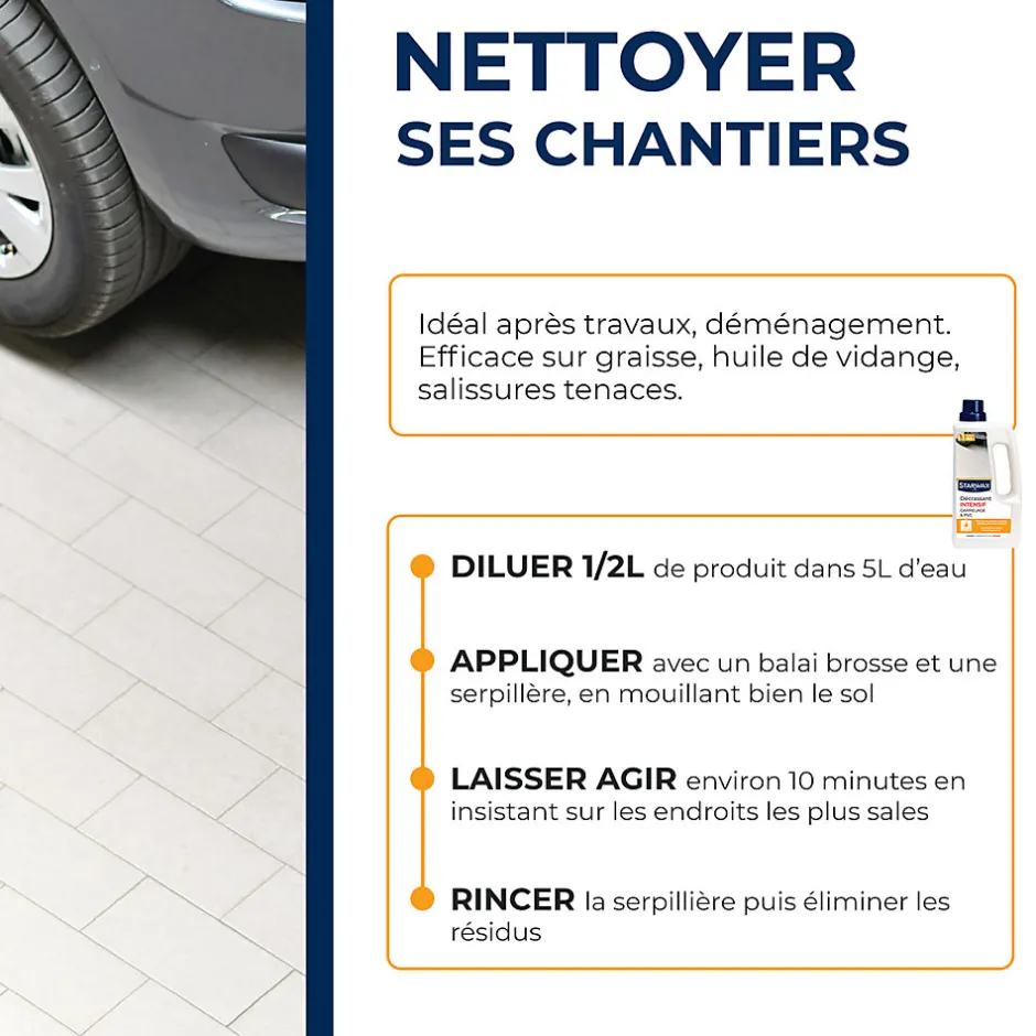 Starwax Décrassant intensif sols carrelés 1L