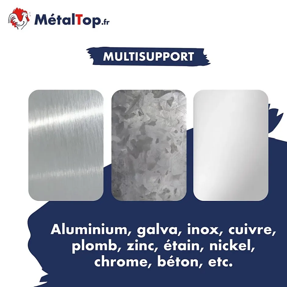 Metaltop Derochant Galva Aluminium Chrome Béton - 1 L - Métaltop Online