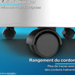 Eriksson Deshumidificateur - Dry Pro Plus - Blanc - Déshumidifie jusqu'à 16 litres par jour Outlet