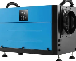 Giantex Deshumidificateur d Air Industriel 58,5L/Jour, Panneau de Contrôle, 20%-90% Humidité, 2 Méthodes Drainage Bleu Sale