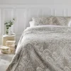 Atmosphera Dessus de lit 260 x 240 cm + 2 Taies 60 x 60 cm "Marie" - Lin