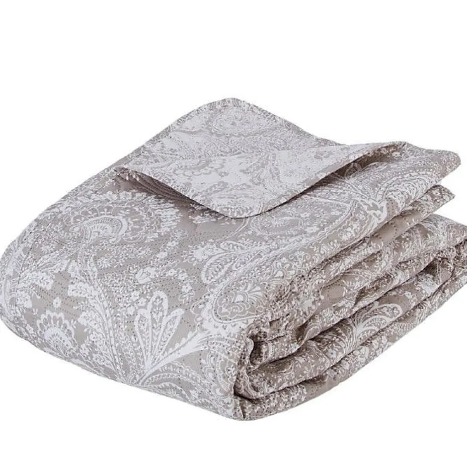 Atmosphera Dessus de lit 260 x 240 cm + 2 Taies 60 x 60 cm "Marie" - Lin