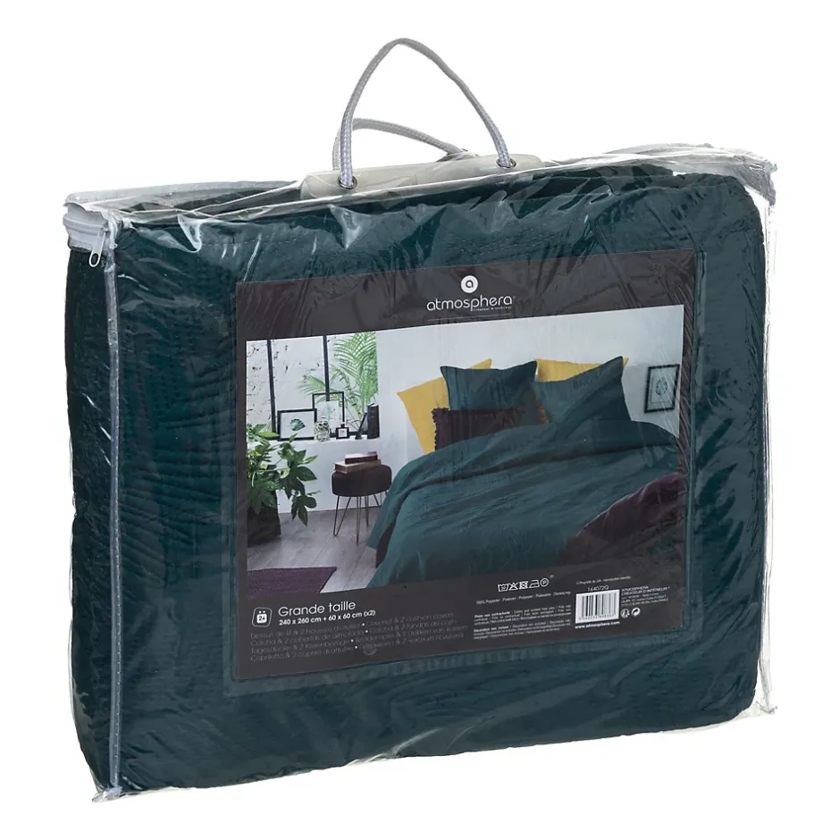 Atmosphera Dessus de lit Jungle avec 2 taies d'oreillers Outlet