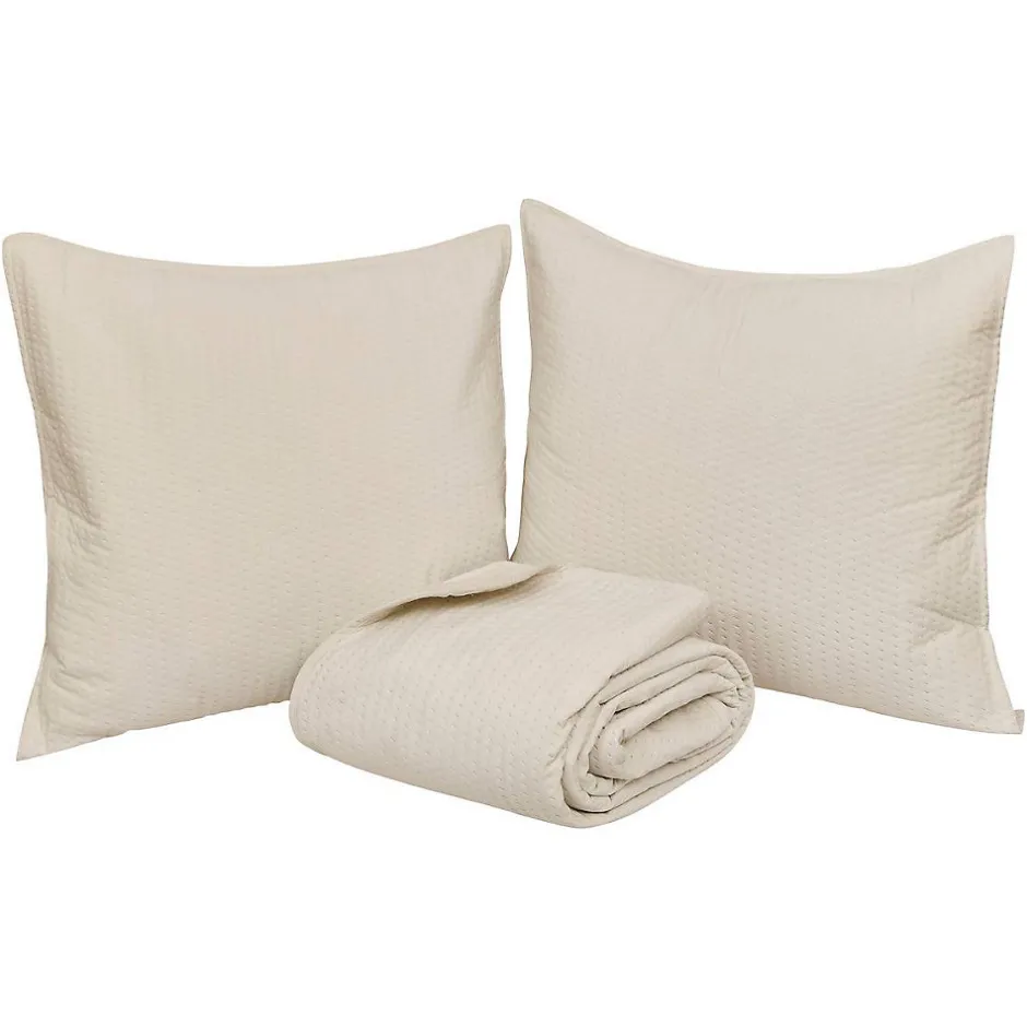 Atmosphera Créateur D'Intérieur Dessus de lit Lilou ivoire 260x240cm - Atmosphera