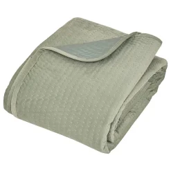 Atmosphera Créateur D'Intérieur Dessus de lit Lilou vert céladon 260x240cm - Atmosphera