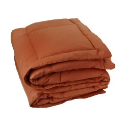 Toison d'Or Dessus de lit matelassé peau de pêche Oekotex (240x260 cm - Terracotta)