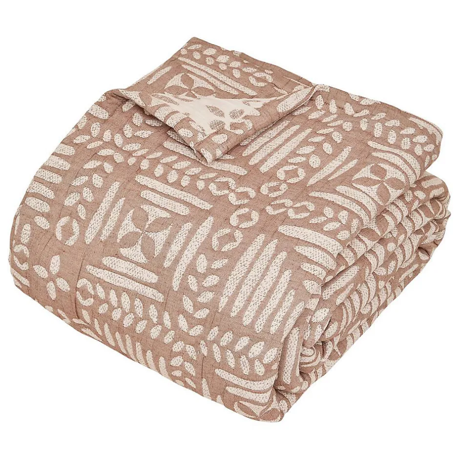 Atmosphera Créateur D'Intérieur Dessus de lit Nuvia terracotta 260x240cm - Atmosphera