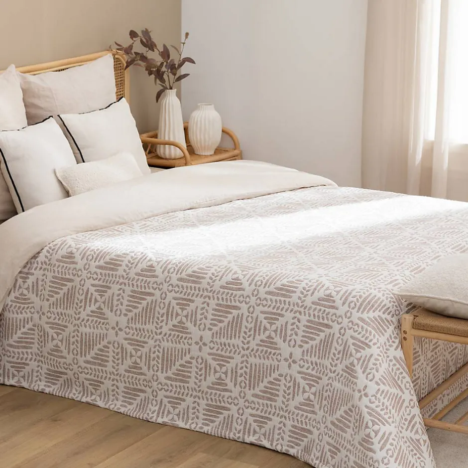 Atmosphera Créateur D'Intérieur Dessus de lit Nuvia terracotta 260x240cm - Atmosphera