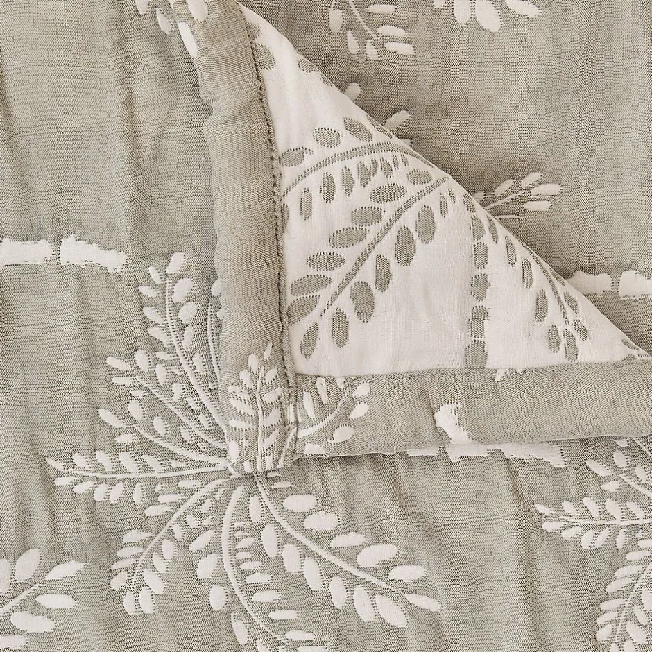Atmosphera Créateur D'Intérieur Dessus de lit Nuvia vert céladon 260x240cm - Atmosphera