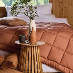 Linnea Dessus de lit polyester microfibre 260x240 cm LAZY orange ocre