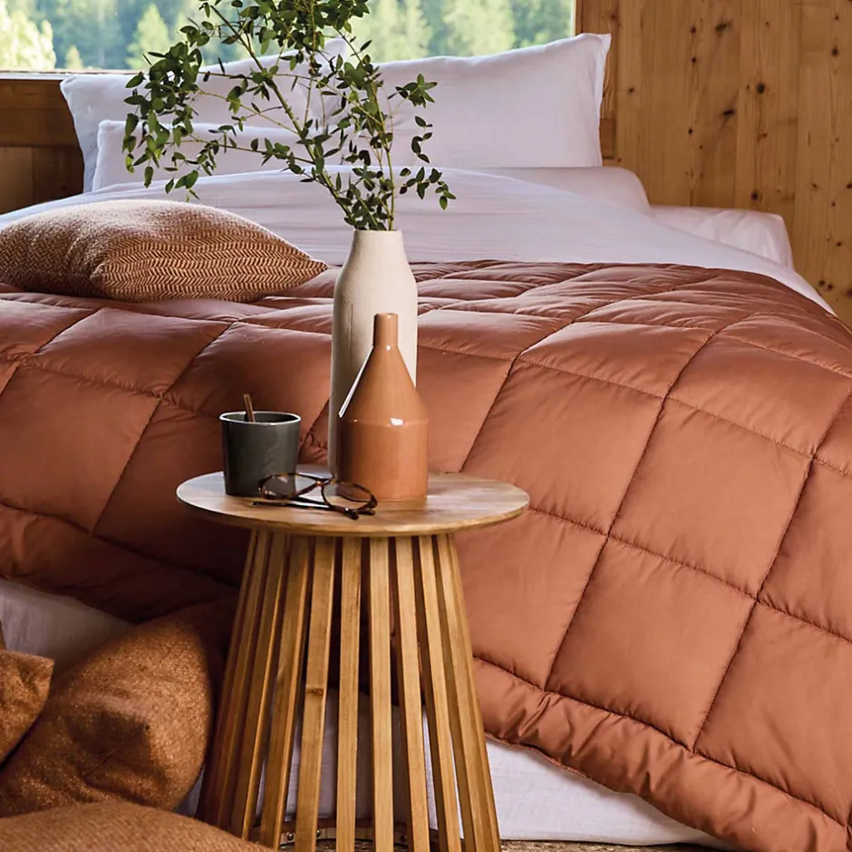 Linnea Dessus de lit polyester microfibre 260x240 cm LAZY orange ocre